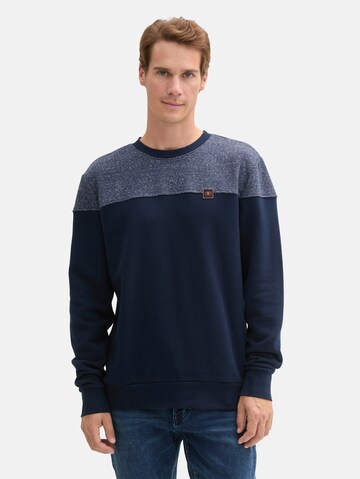 Felpa di TOM TAILOR in blu: frontale