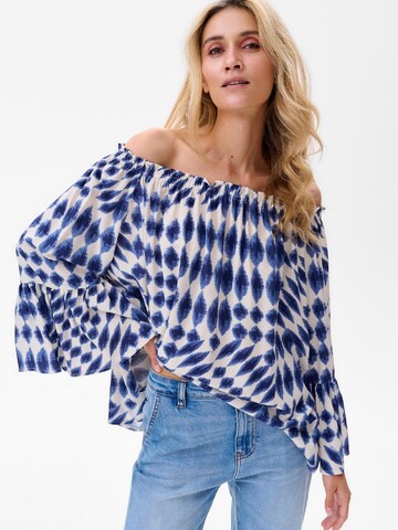 Blue Shadow Bluse‌‌‌ in Blau: Vorderseite