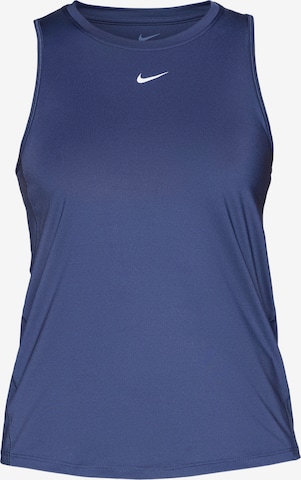 NIKE Спортен топ 'ONE CLASSIC' в синьо: отпред