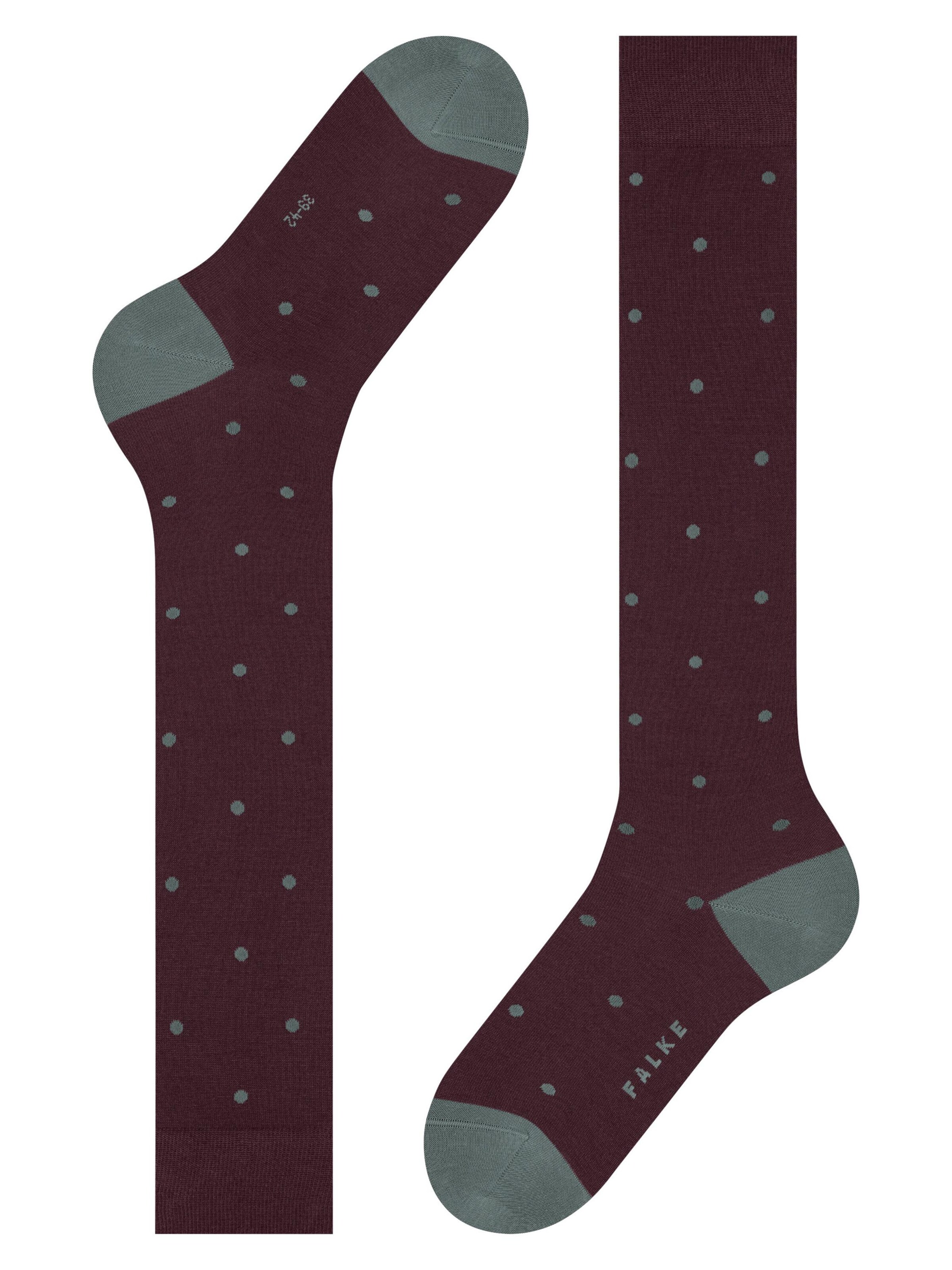 FALKE Knee High Socks 'Dot' in Red