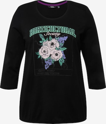 Ulla Popken Shirt in Zwart: voorkant