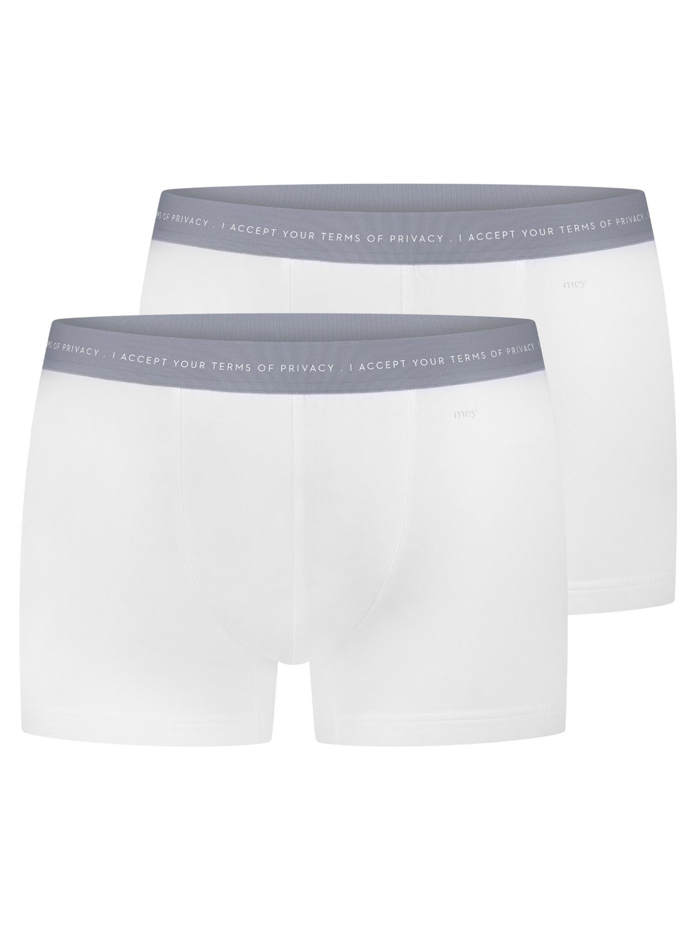 Mey Boxershorts 'RE:THINK' in Wit: voorkant