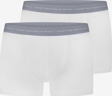 Mey Boxer shorts 'RE:THINK' in White: front
