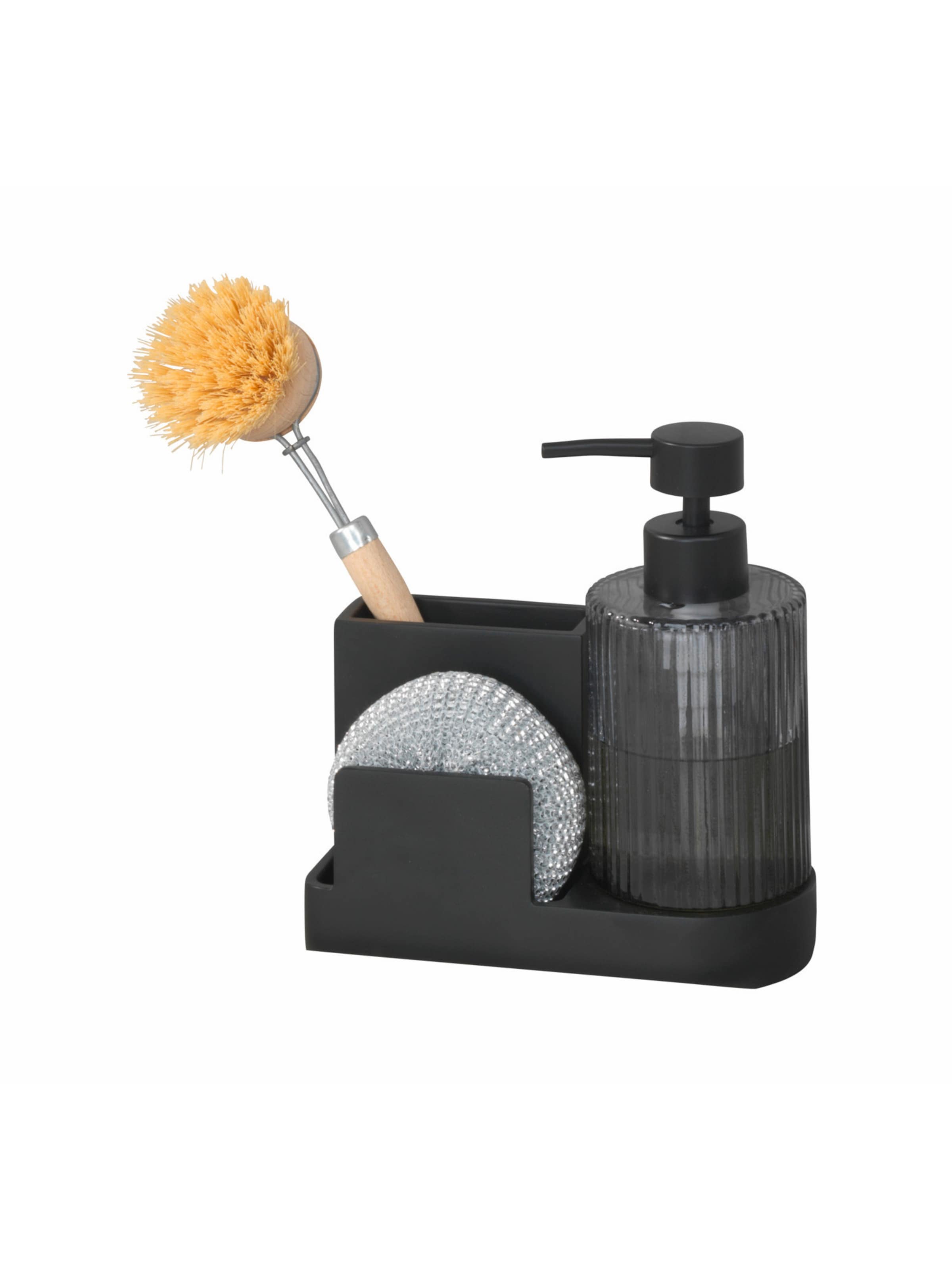 Wenko Spülorganizer 'Pina' in Schwarz: Vorderseite