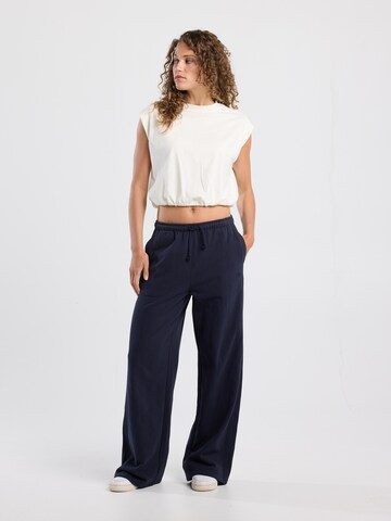 America Today Wide leg Broek in Blauw: voorkant