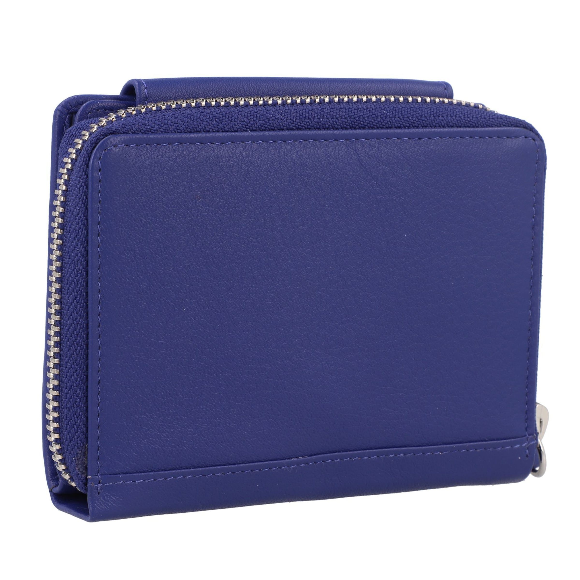 Braun Büffel Wallet 'Joy' in Blue