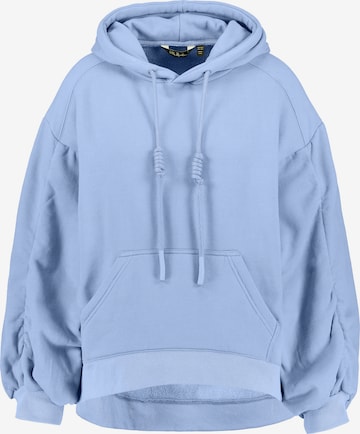 Ulla Popken Sweatshirt in Blauw: voorkant