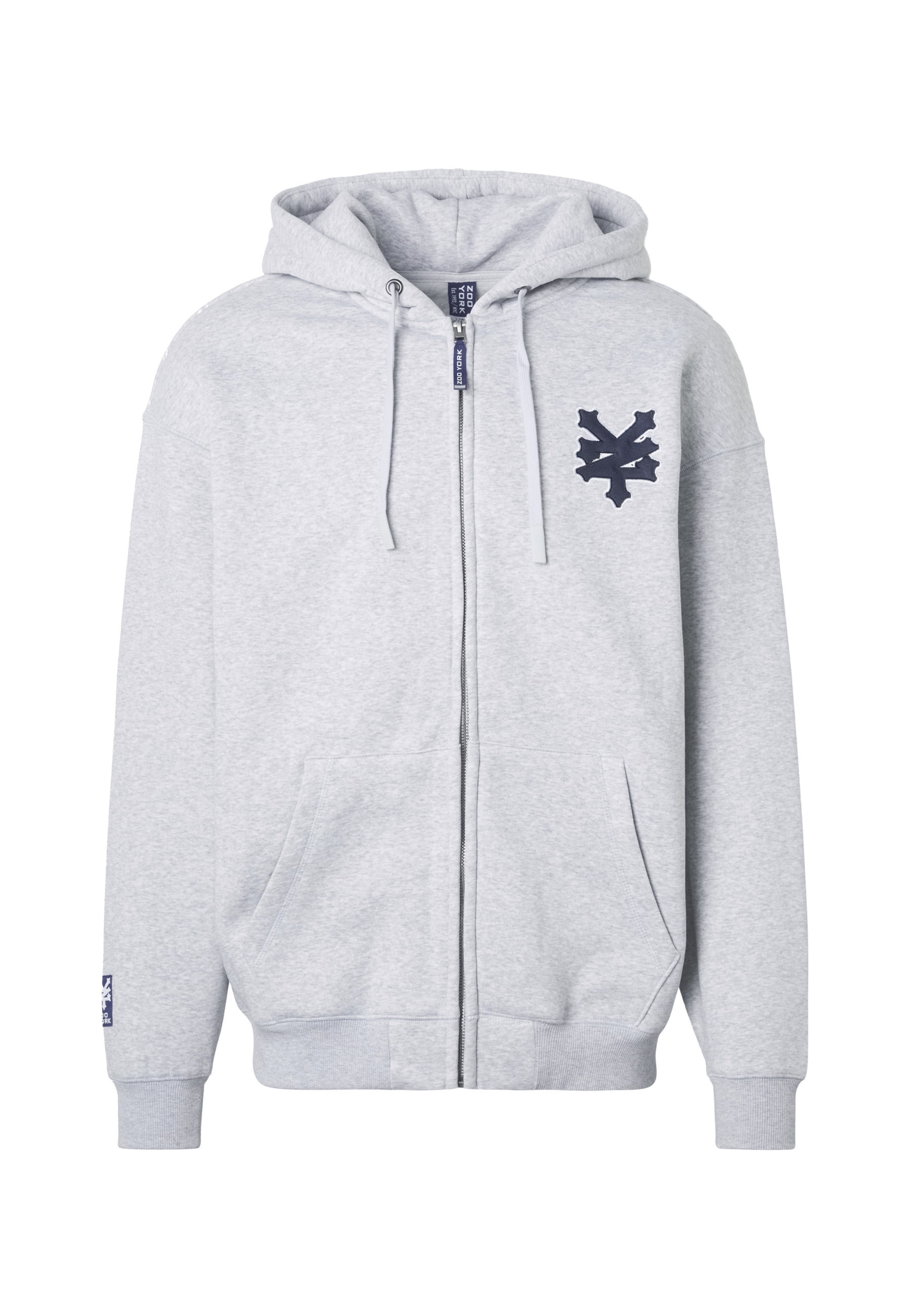 ZOO YORK Mikina 'Unbreakable' – šedá: přední strana