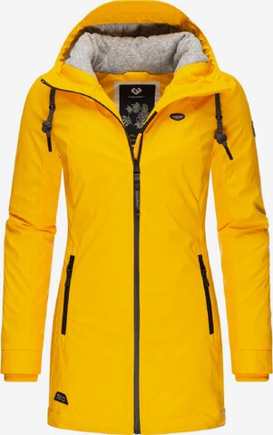 Ragwear Performance Jacket 'Zuzka Rainy II Intl.' in Yellow: front