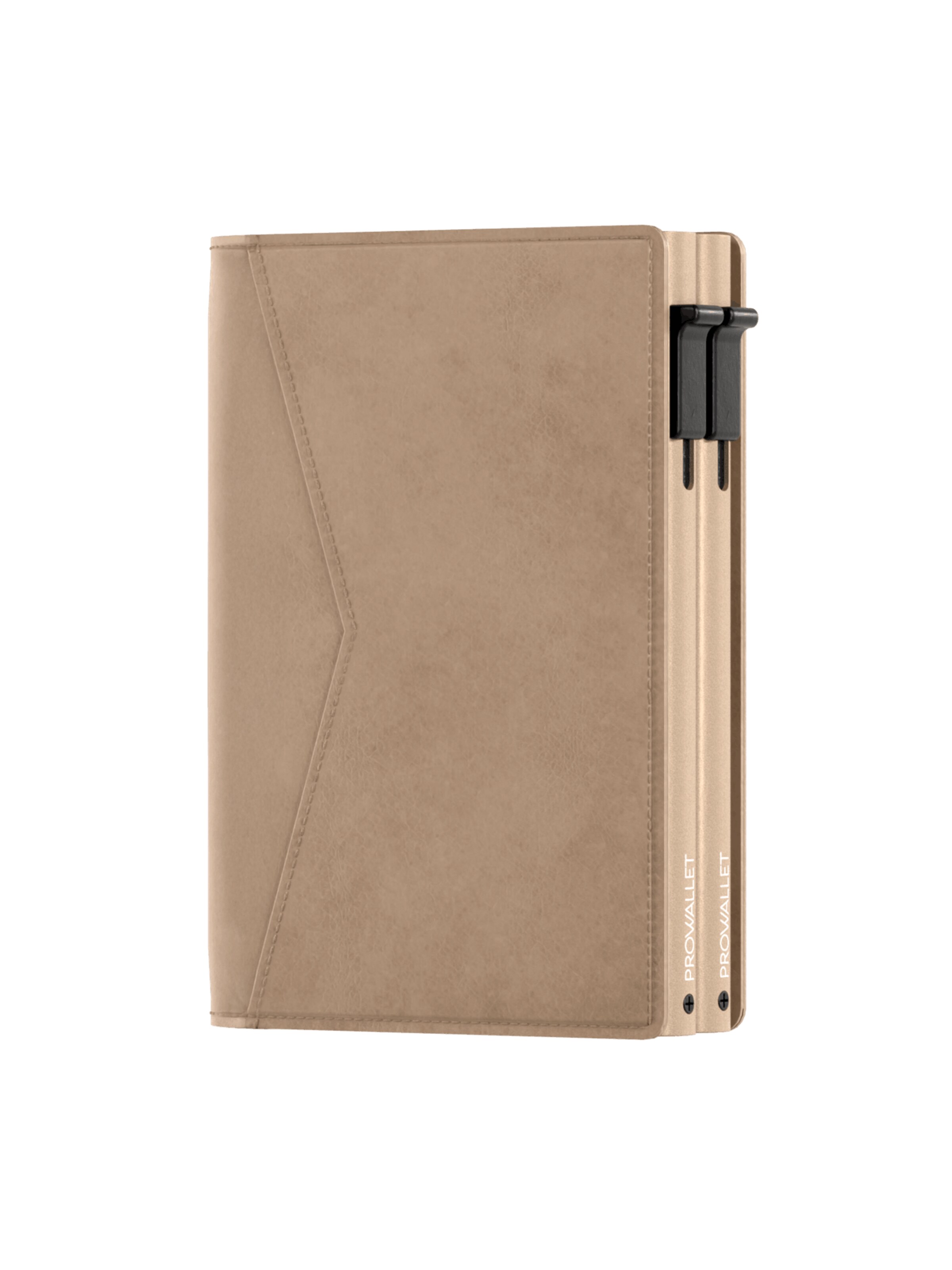 Prowallet Wallet 'Pasjeshouder Double' in Beige: front