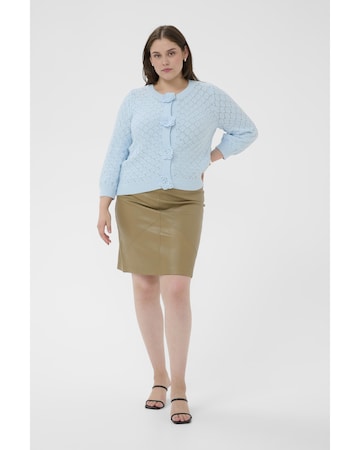 Cardigan 'KCkathrina' KAFFE CURVE en bleu