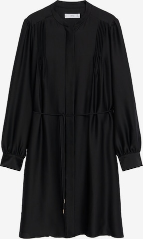 MANGO Košilové šaty 'Albani' – černá: přední strana