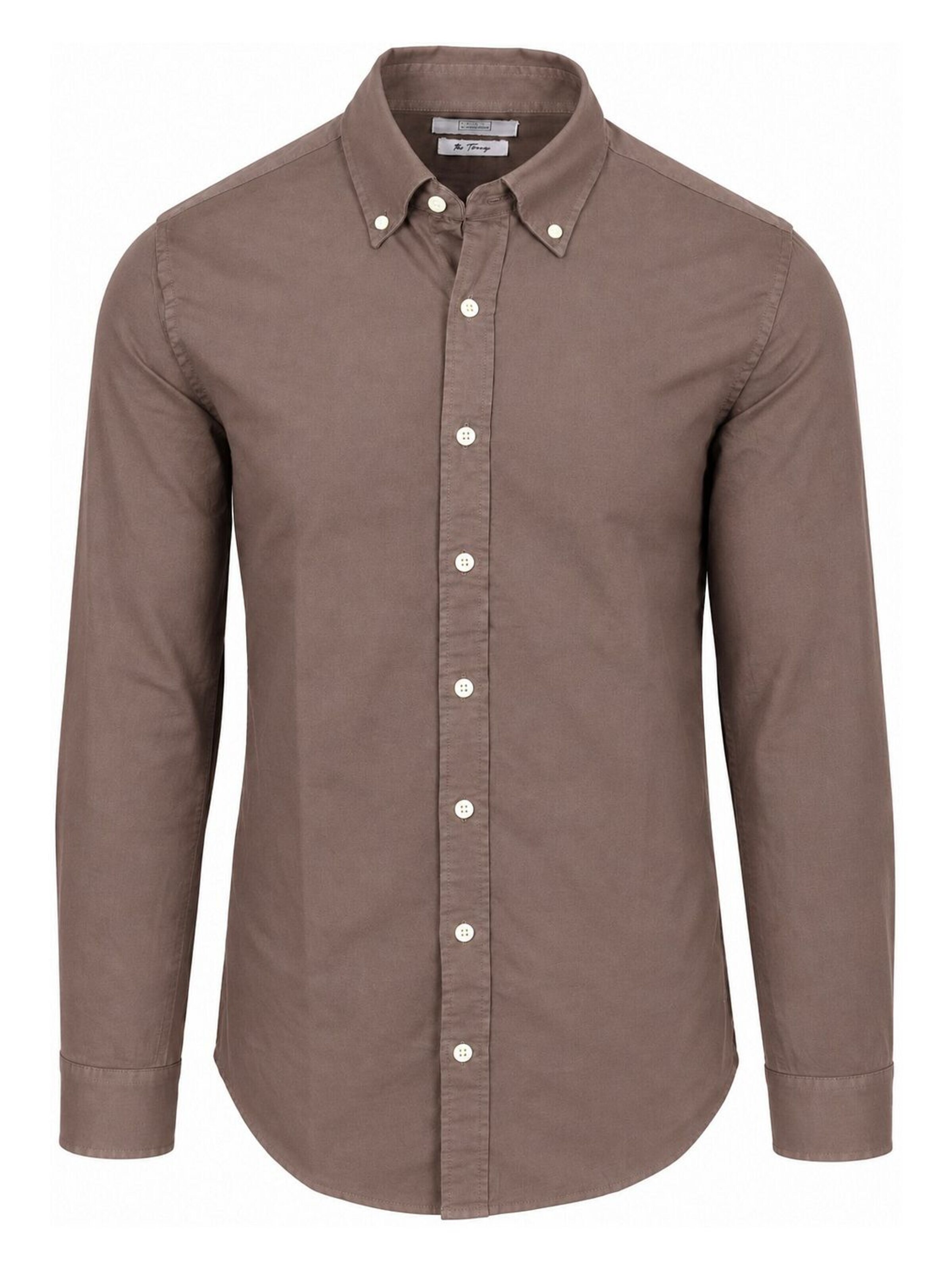 KING Essentials Button Up Shirt 'The Tommy' in Grey: front