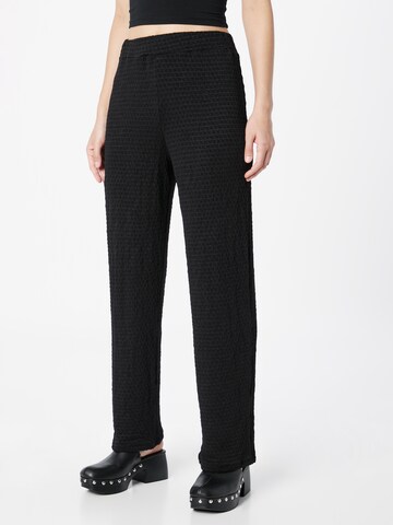 Loosefit Pantalon Monki en noir : devant