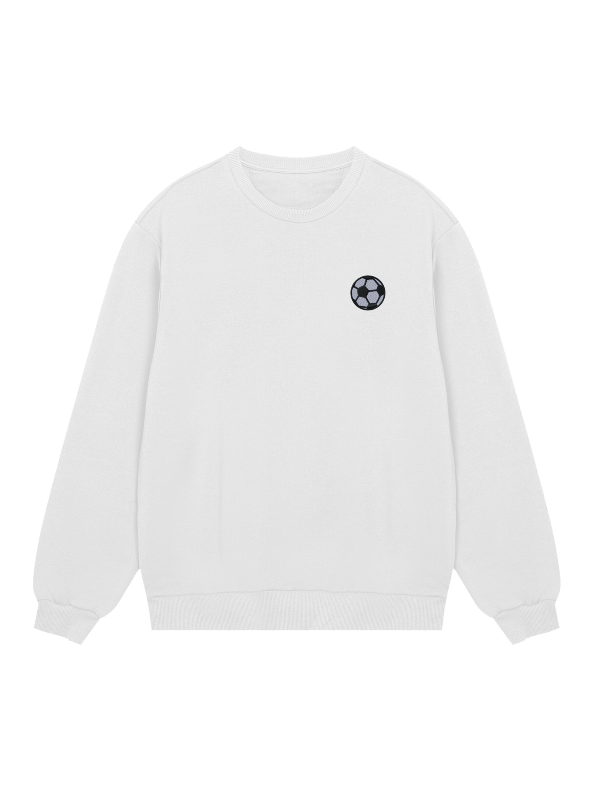 Sweat-shirt 'Soccer' F4NT4STIC en blanc : devant