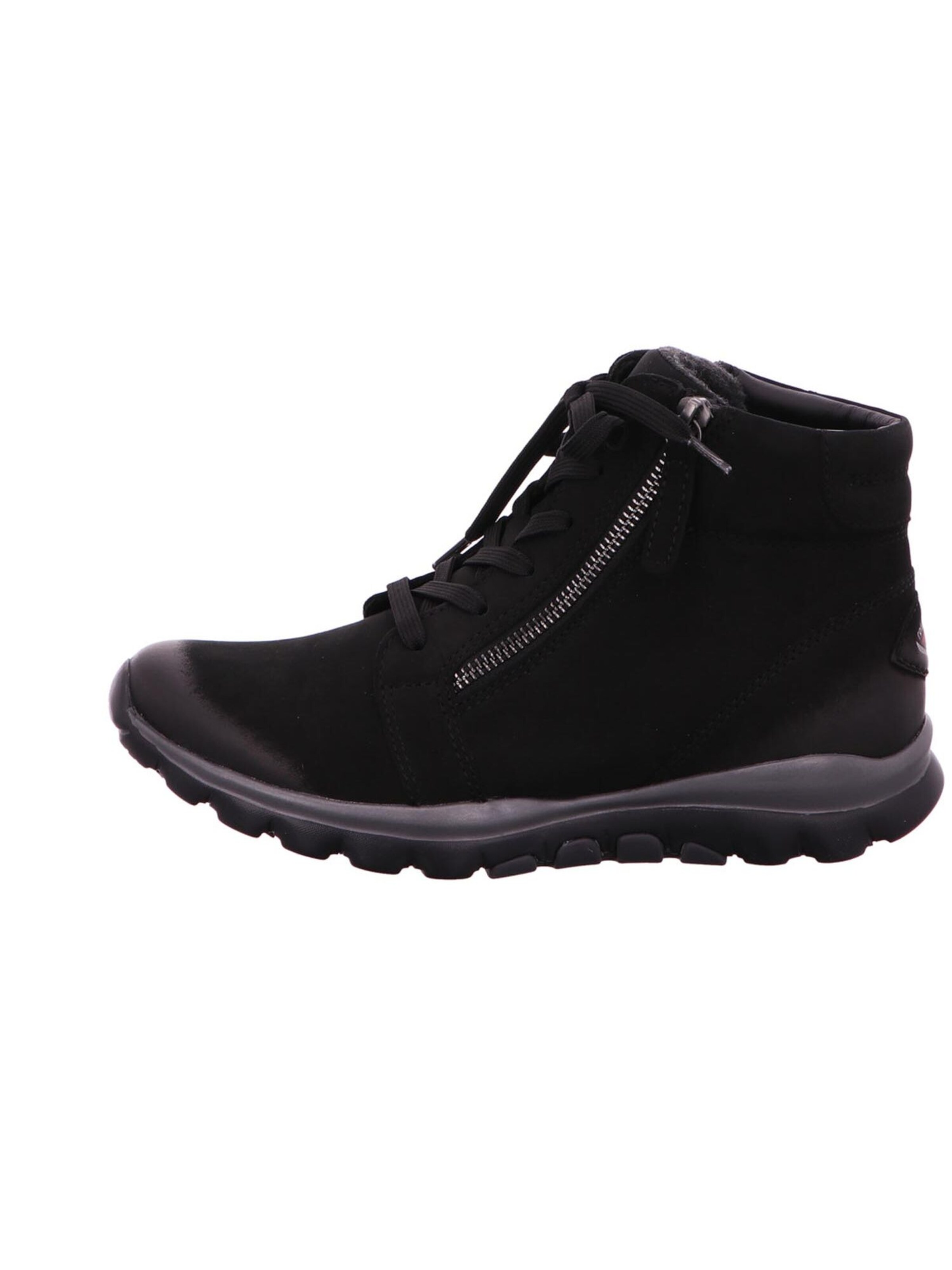 GABOR Lace-Up Ankle Boots in Black