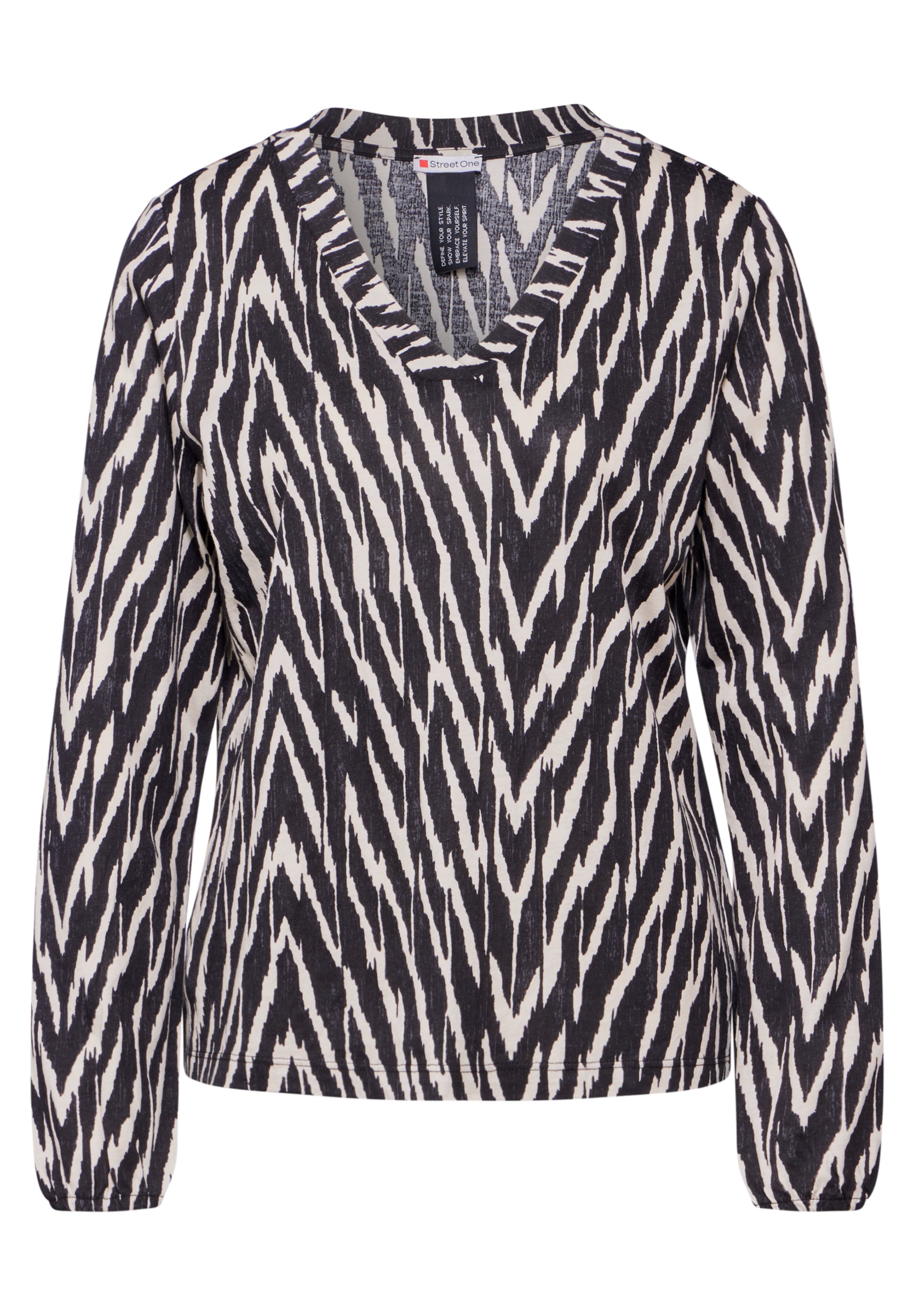 STREET ONE Blouse in Black: front