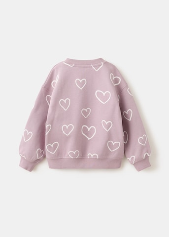MANGO KIDSSweater majica 'HEART' - ljubičasta boja