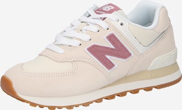 new balance Σνίκερ χαμηλό '574' σε μπεζ: μπροστά