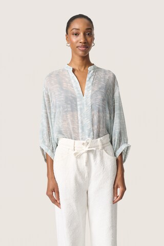 SOAKED IN LUXURY Bluse 'SLMarta Amily' in Blau: Vorderseite