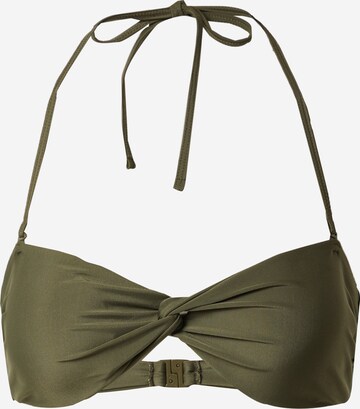 LeGer by Lena Gercke T-shirt Bikini Top 'Madlen' in Green: front