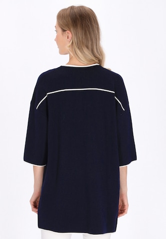 Cardigan DreiMaster Maritim en bleu