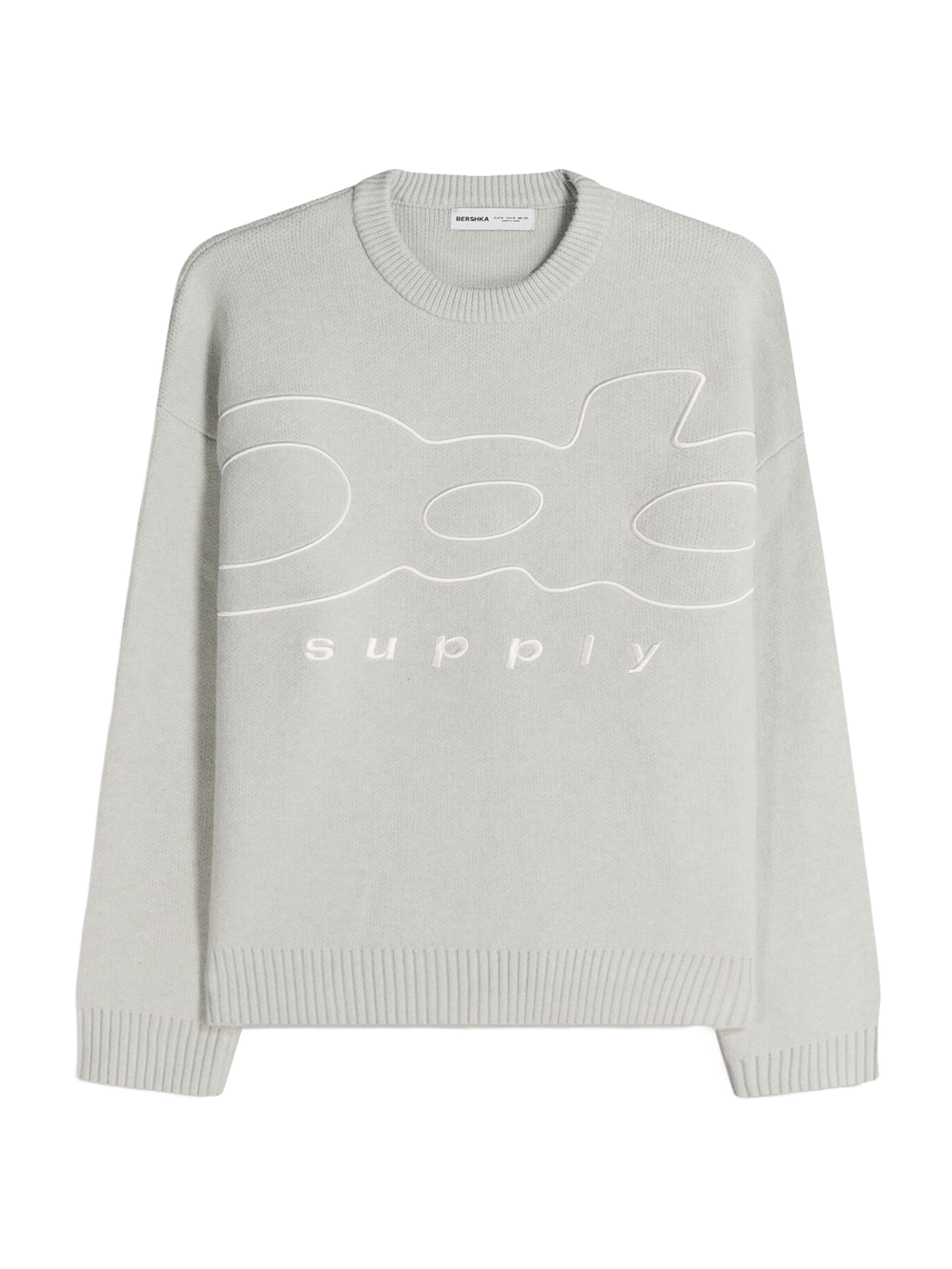 Pull-over Bershka en gris : devant