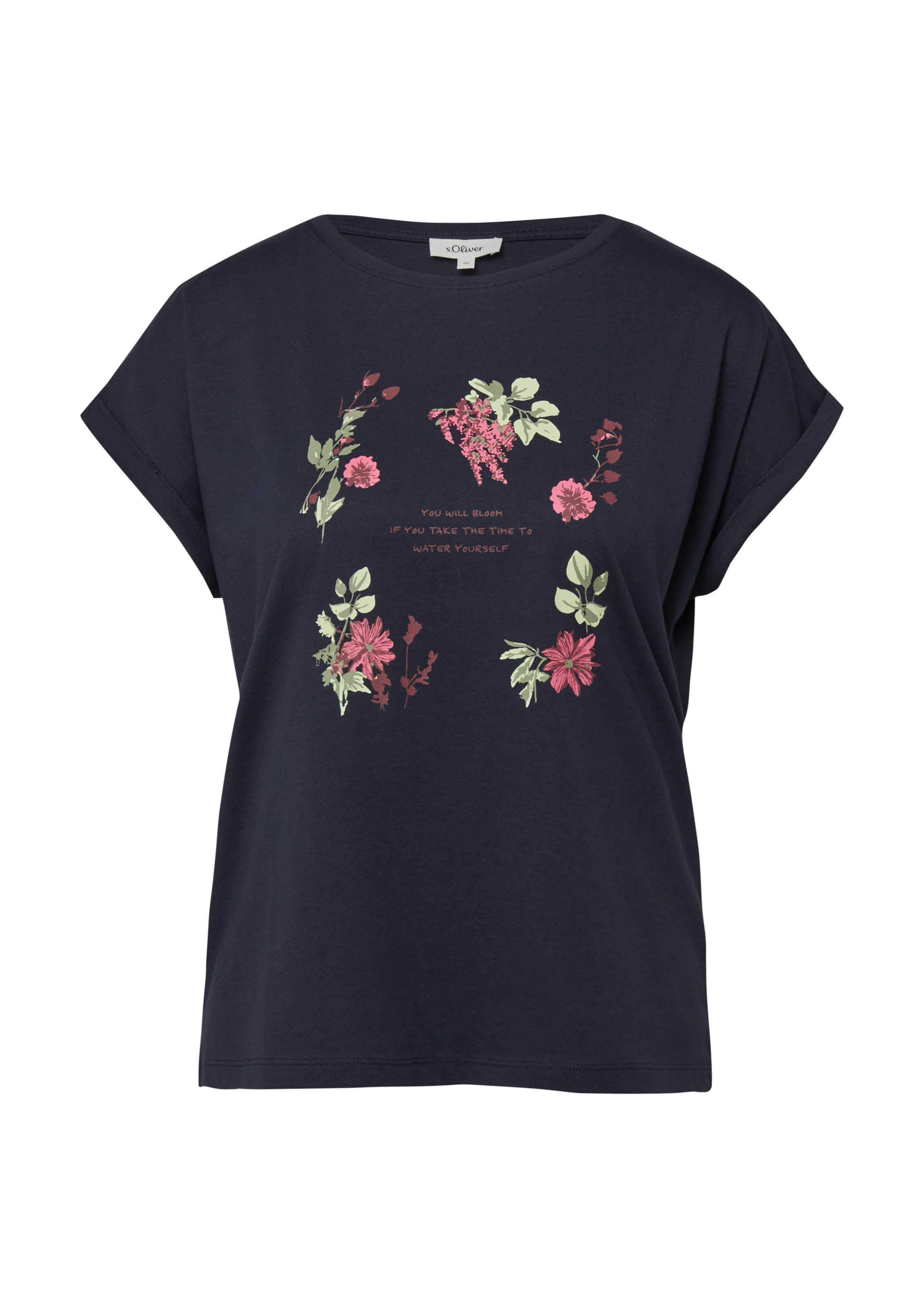 T-shirt s.Oliver en bleu : devant