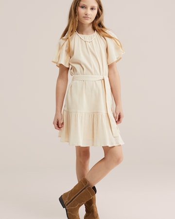 WE Fashion Платье в Бежевый: спереди