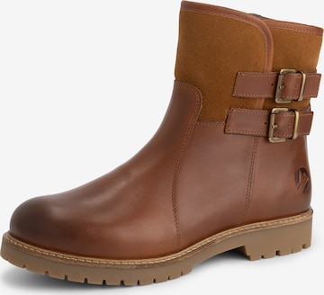Travelin Ankle Boots 'Elva' in Brown: front