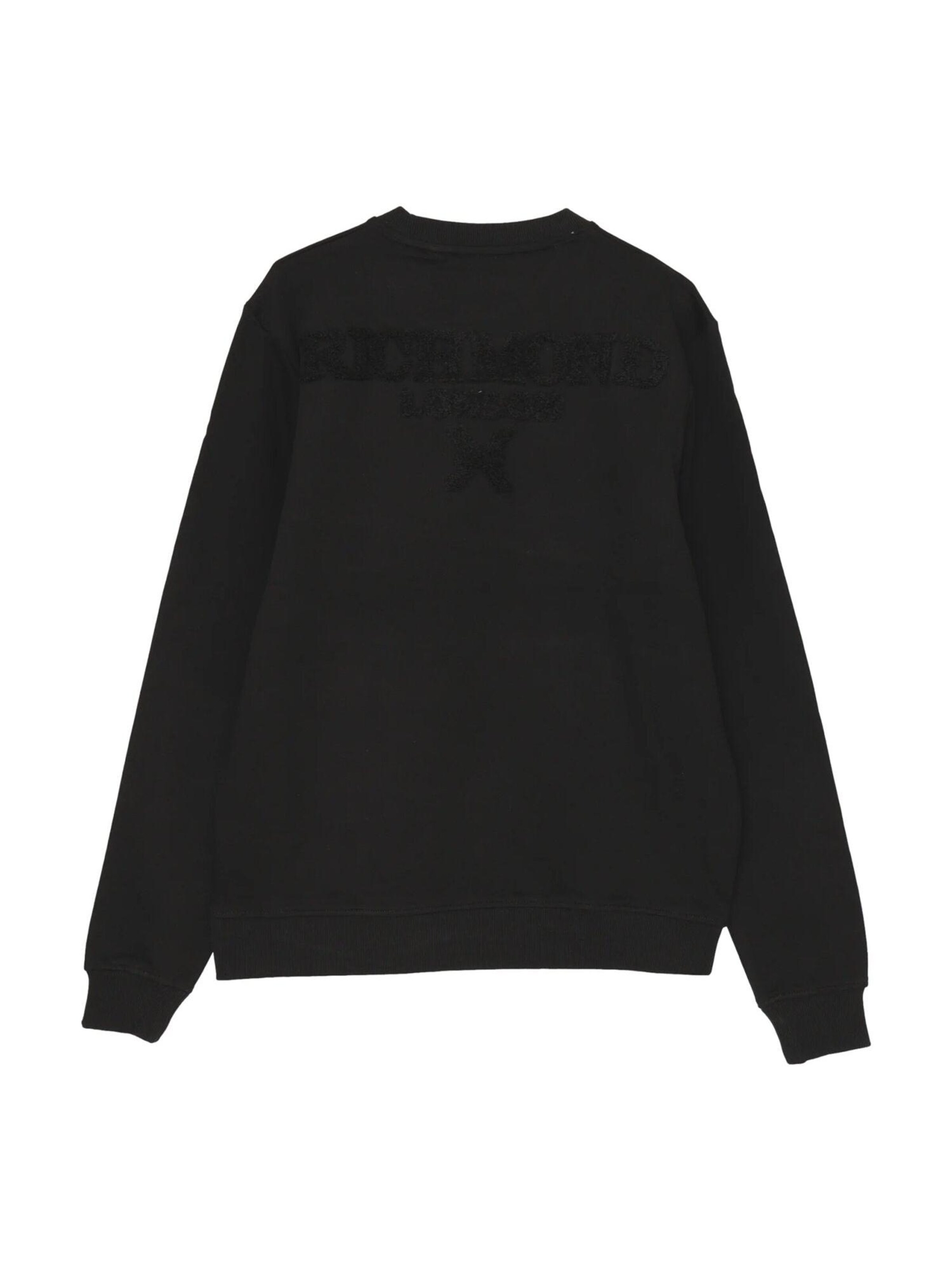 John Richmond Sweatshirt 'NAHIRI'‌‌‌‌‌‌‌‌‌‌ in Schwarz
