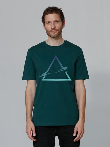 T-Shirt 'Triangle' Watapparel en vert : devant