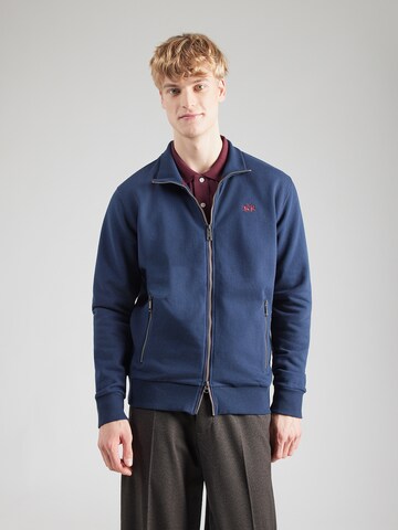 La Martina Суичъри с качулка в синьо: отпред