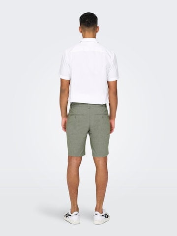 Only & Sonsregular Chino hlače 'Mark' - zelena boja