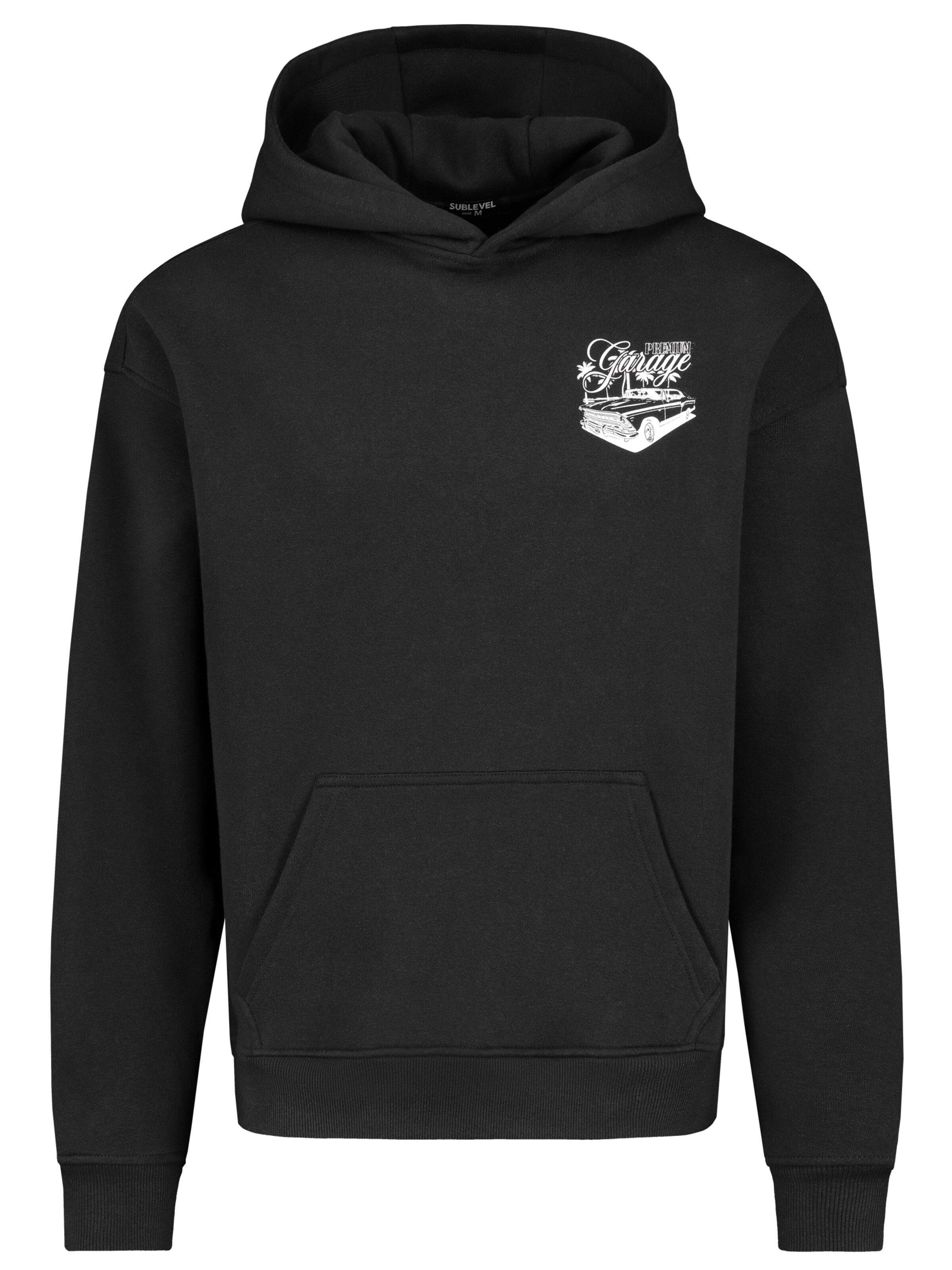 Sublevel Sweatshirt in Schwarz: Vorderseite