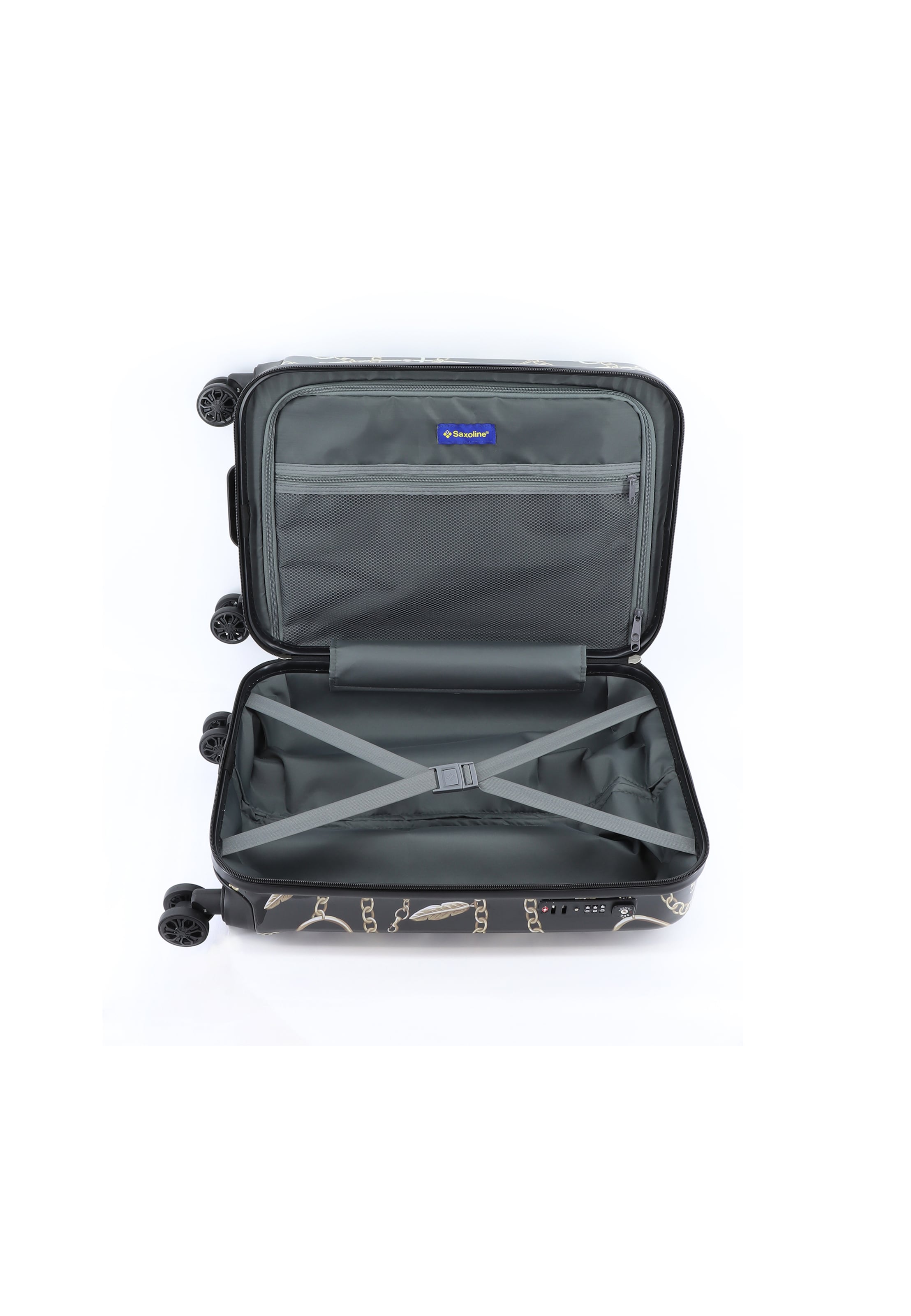 Saxoline Koffer 'Golden Age' in Schwarz