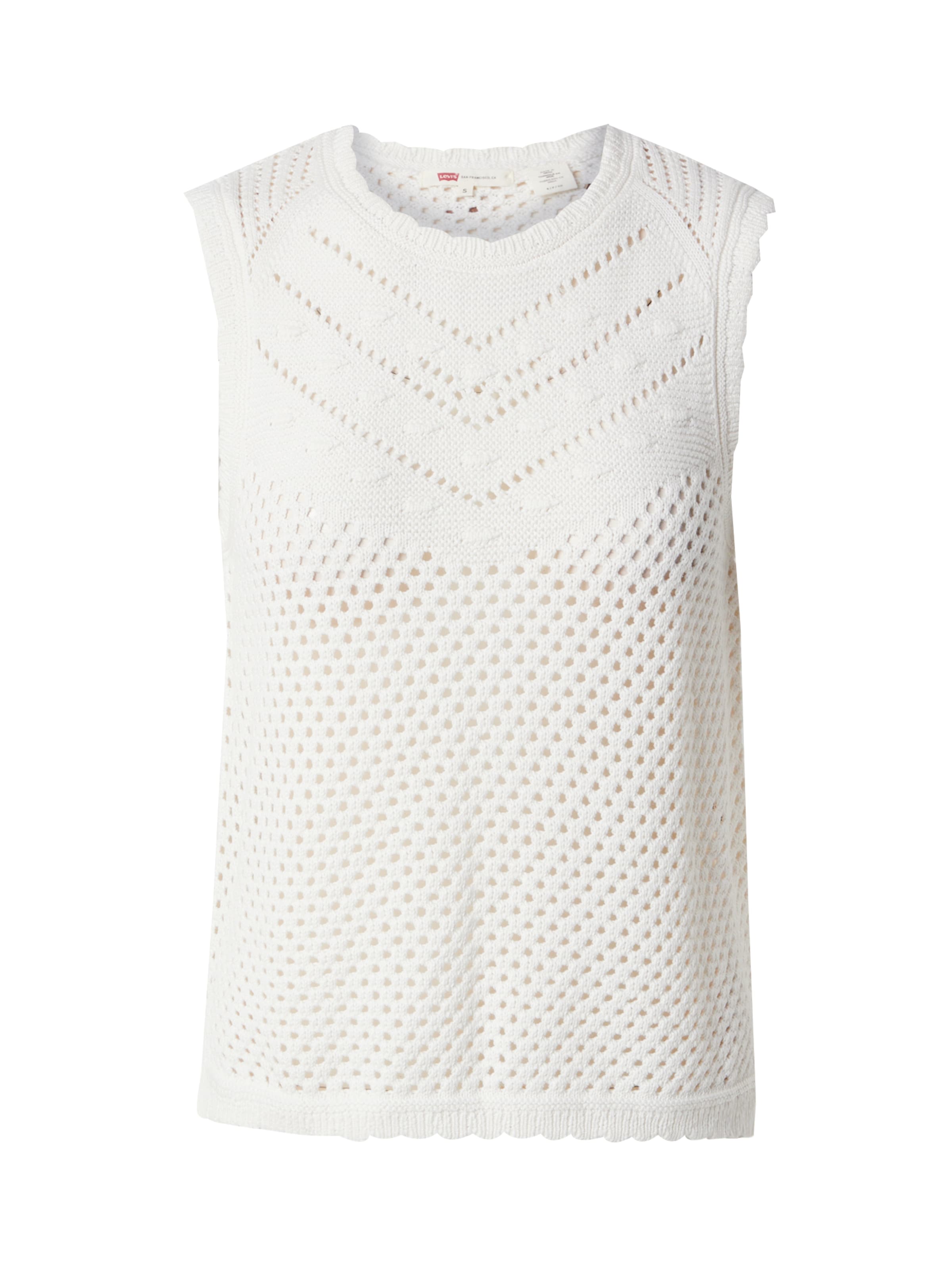 LEVI'S ® Top z naramnicami 'Adrienne Crochet Tank Top' | volneno bela barva, Prikaz izdelka