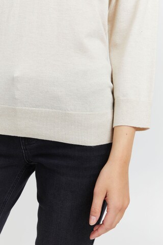 PULZ Jeans Pullover 'SARA' in Weiß