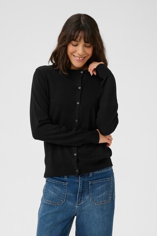Cardigan 'Lizza' Kaffe en noir : devant