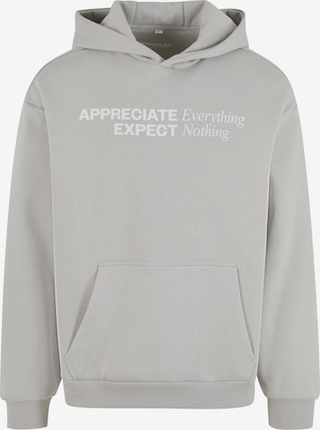 MT Upscale Sweatshirt 'Appreciate & Respect' in Grijs: voorkant