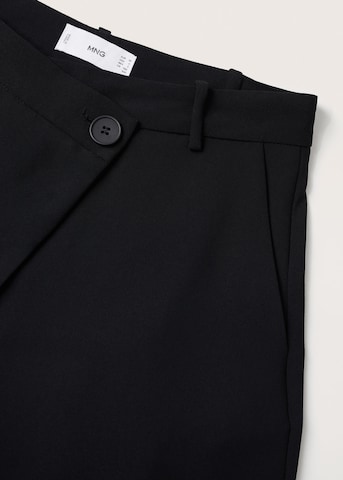 MANGO Zvonové kalhoty Kalhoty – černá