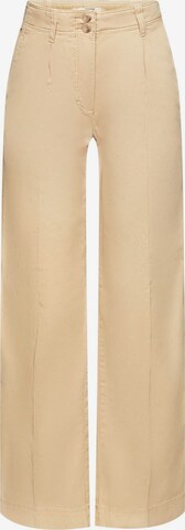 ESPRIT Wide Leg Bügelfaltenhose in Beige: predná strana