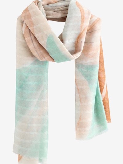 Next Schal in mint / orange / weiß, Produktansicht
