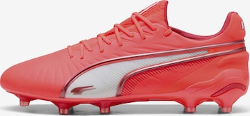 Chaussure de foot 'King Ultimate' PUMA en rouge : devant