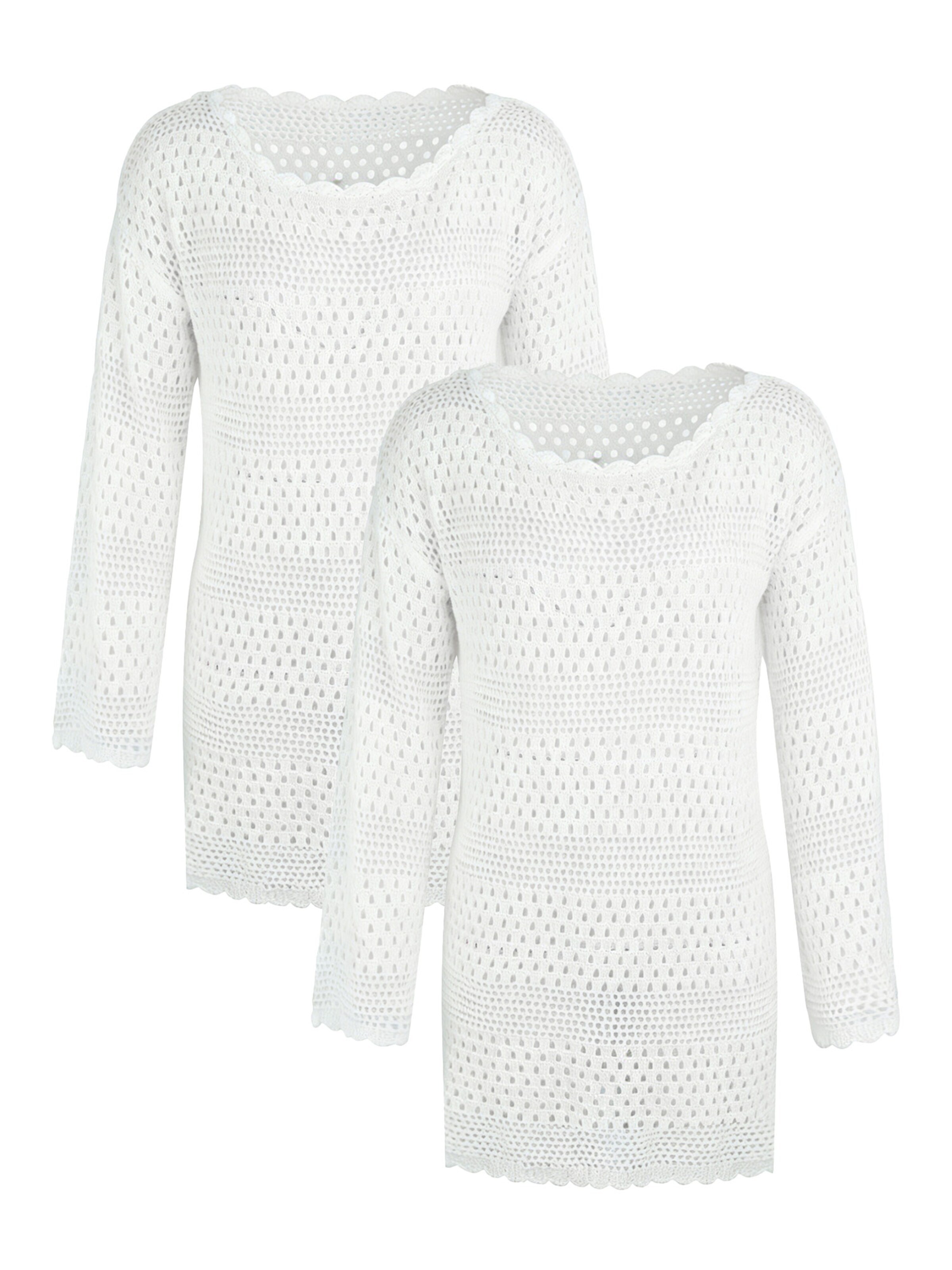 MEETWEE Beach dress in White: front