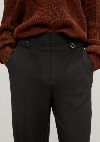 Regular Pantalon COMMA en noir