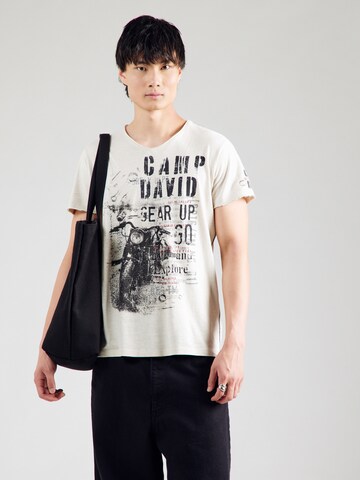 CAMP DAVID - Camiseta en blanco: frente