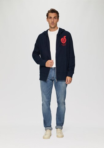 Veste de survêtement s.Oliver Red Label Big & Tall en bleu