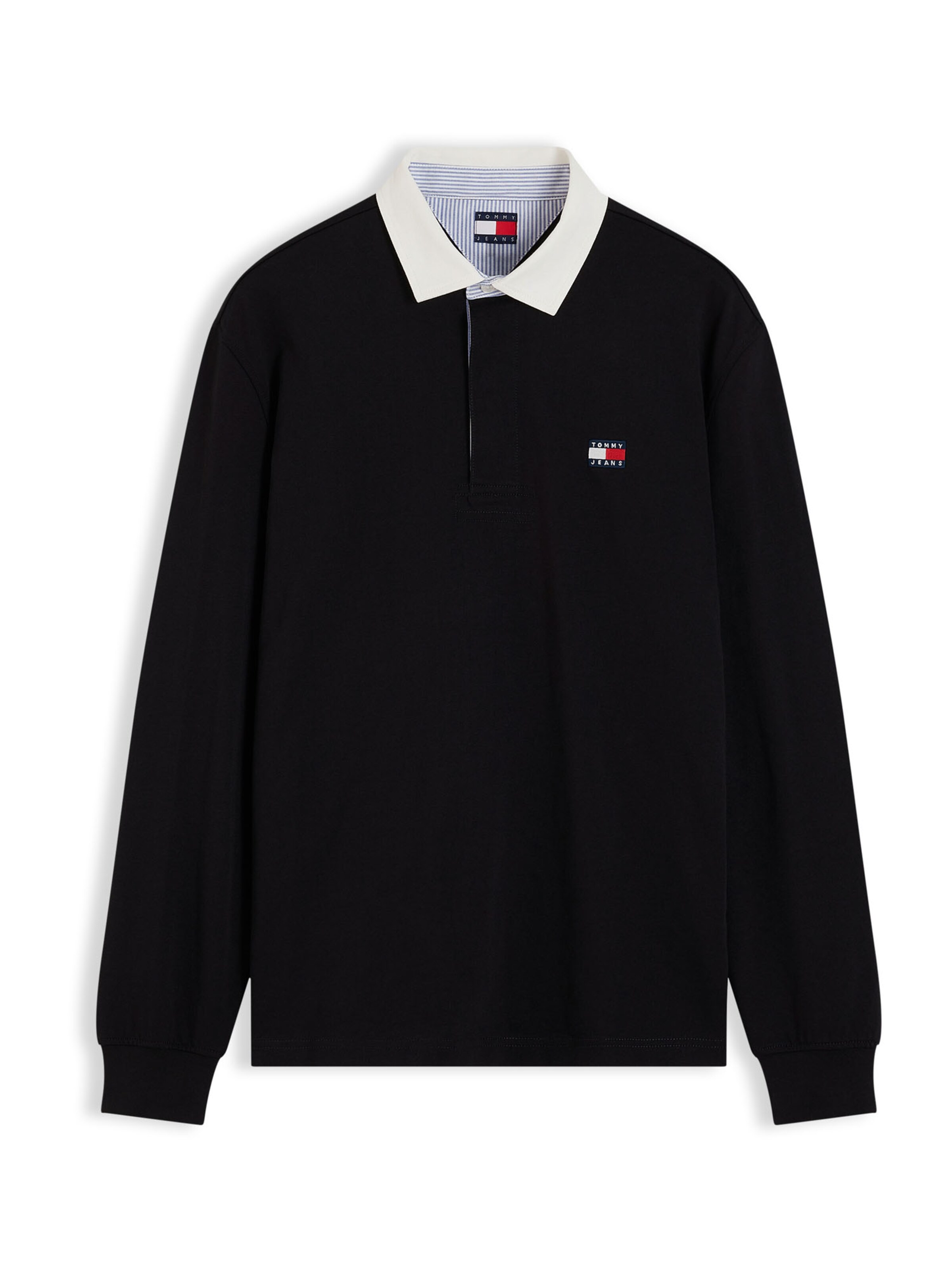 melns Tommy Jeans T-Krekls 'ESS': no priekšpuses