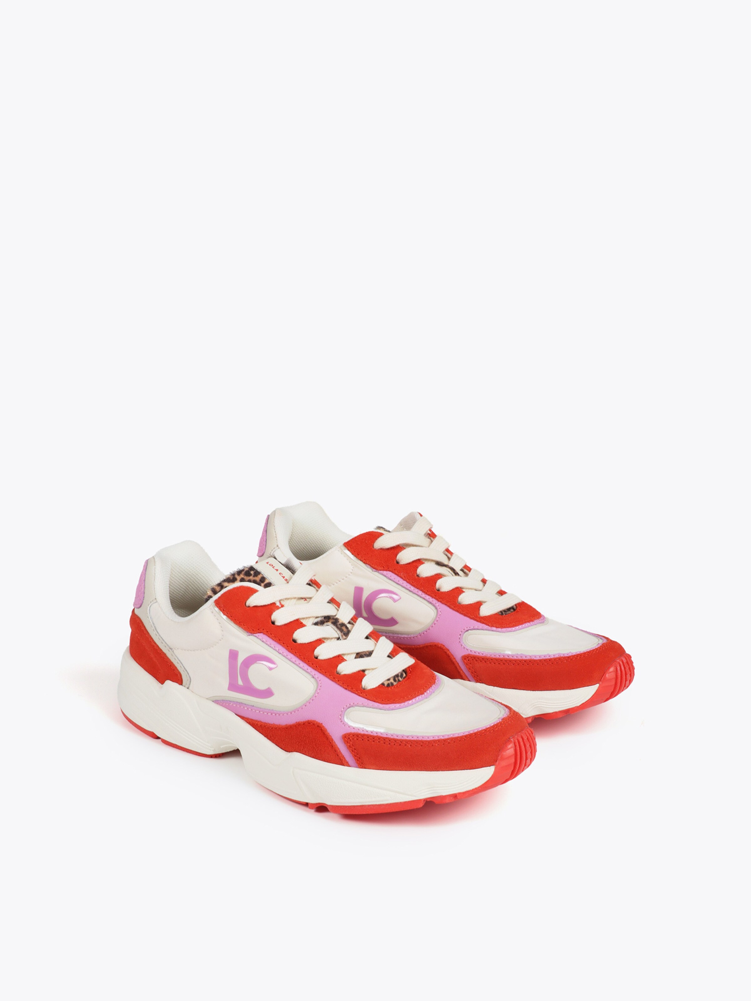 Baskets basses Lola Casademunt en rouge